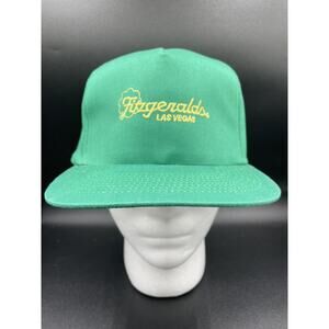 Vintage Fitzgeralds Las Vegas Hat Snapback Cap Trucker Shamrock 1990s Casino VTG